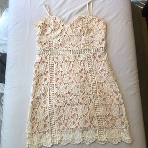 White lace dress